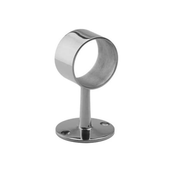 Lavi Industries Flush Center Post, for 1.5" Tubing, Polished Stainless Steel 40-342/1H - main